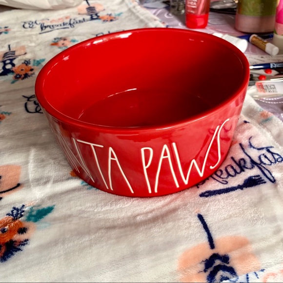 Rae Dunn Christmas Dog Bowl “Santa Paws” - Picture 4 of 4
